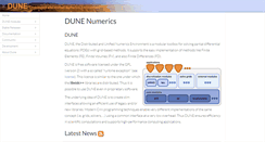 Desktop Screenshot of dune-project.org