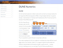 Tablet Screenshot of dune-project.org